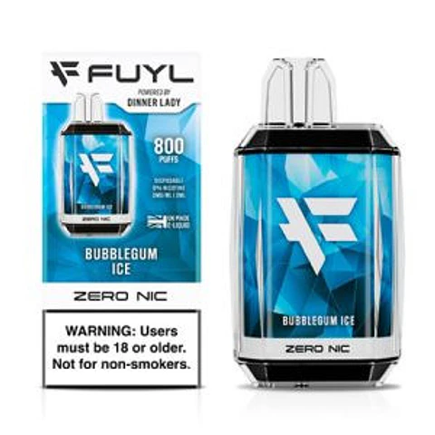 VAPORIZADOR DESECHABLE FUYL DINNER LADY 800 PUFF 0% - BUBBLEGUM ICE
