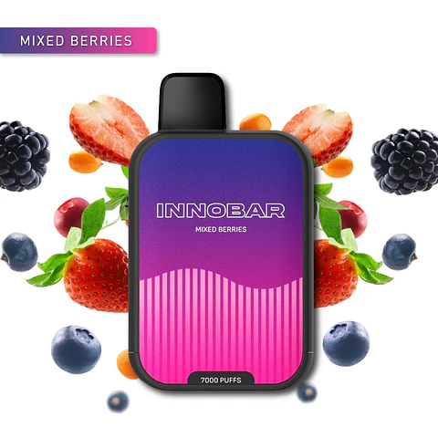 VAPER DESECHABLE MIXED BERRIES 7000 PUFFS 5% - INNOBAR