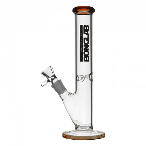 BONG PYREX KS11 CLASSIC ICE 26CM AMBER - BONGLAB