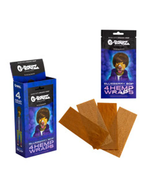 BLUNT G-ROLLZ HEMP WRAPS BLUEBERRY POP x4