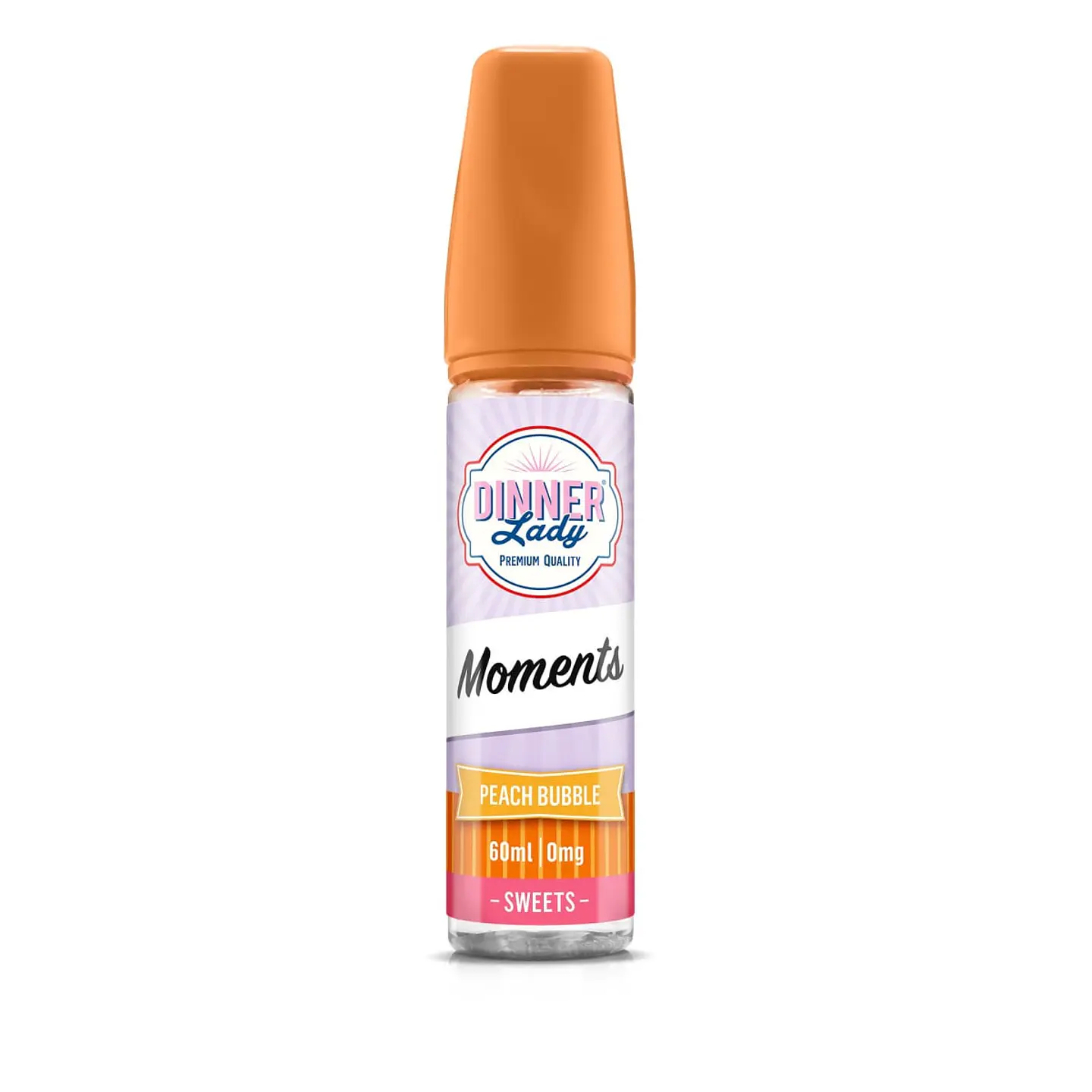 Líquido Vaporizador Peach Bubble 50ml Shortfill 0% - Dinner Lady 1