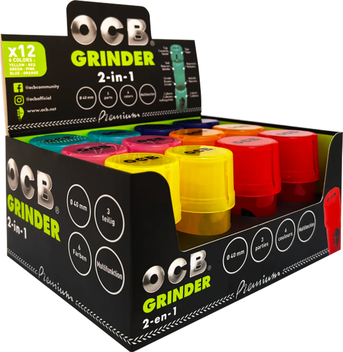 MOLEDOR OCB CONTENEDOR PLASTICO 3 PARTES 1