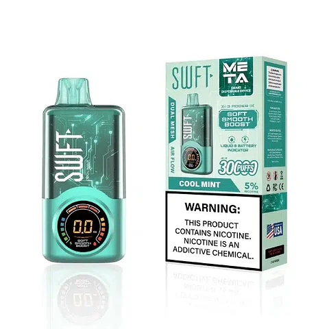 Vaper Desechable Cool Mint 30.000 puffs Dual Mesh 5% - SWFT