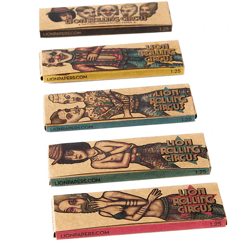 PAPELILLOS SIN BLANQUEAR 1 1/4 - LION ROLLING CIRCUS