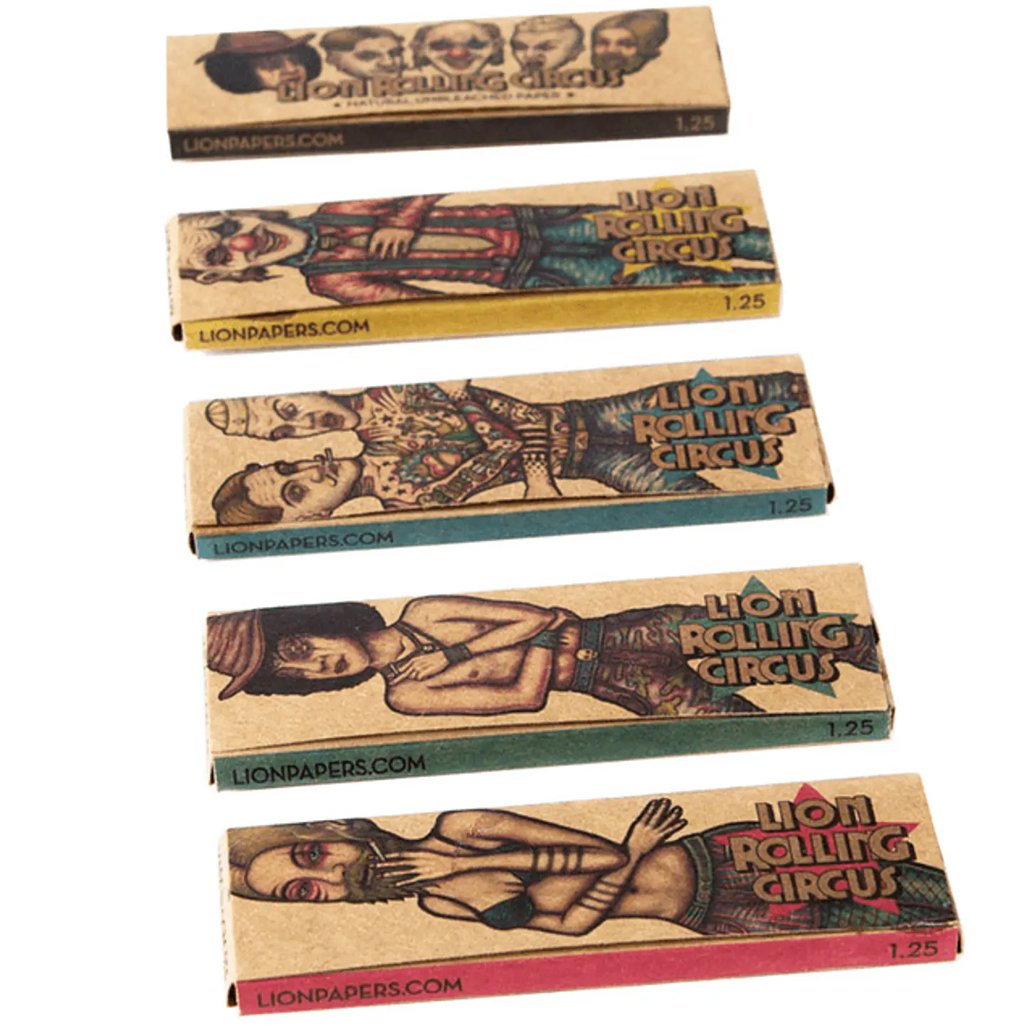 PAPELILLOS SIN BLANQUEAR 1 1/4 - LION ROLLING CIRCUS 1