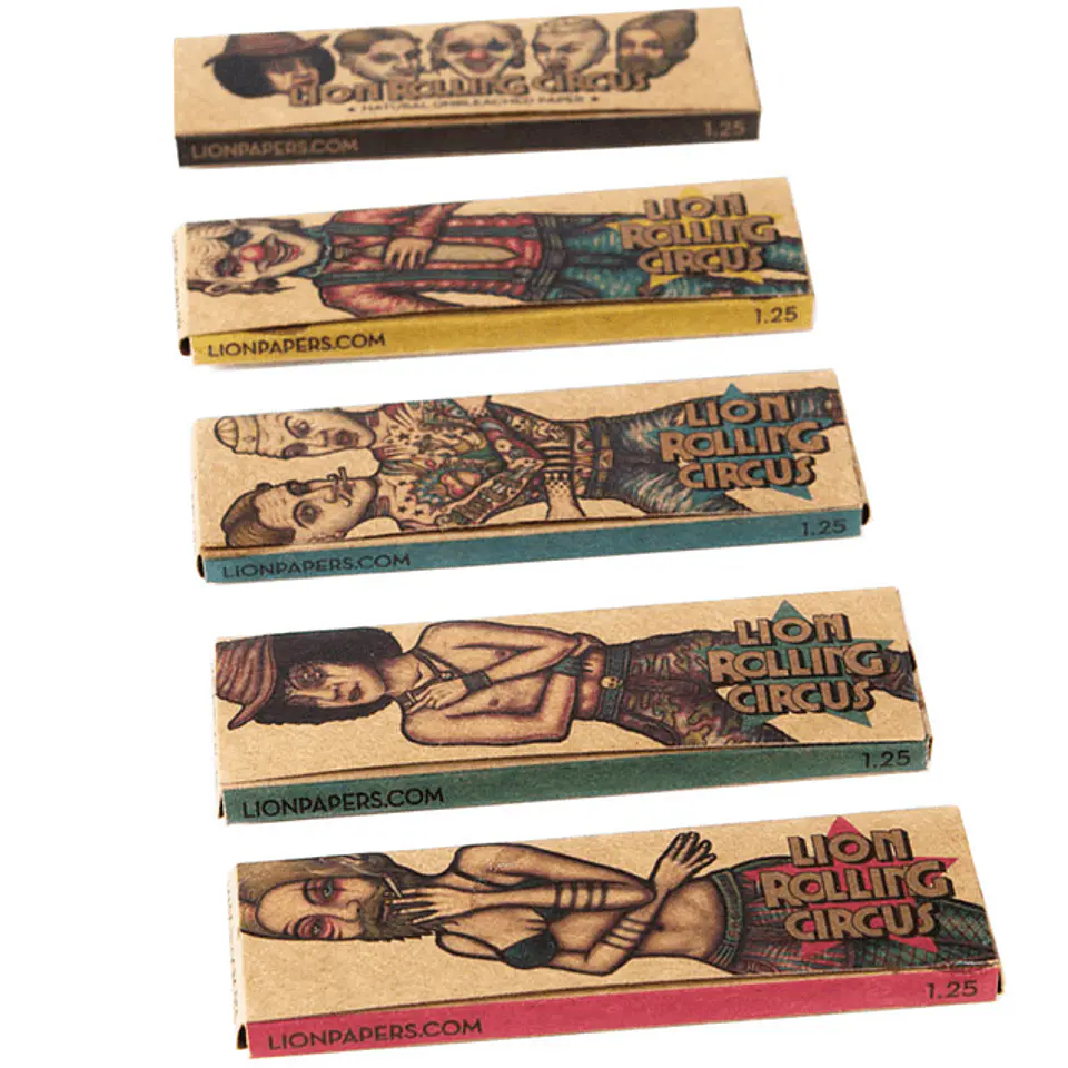 PAPELILLOS SIN BLANQUEAR 1 1/4 - LION ROLLING CIRCUS 1