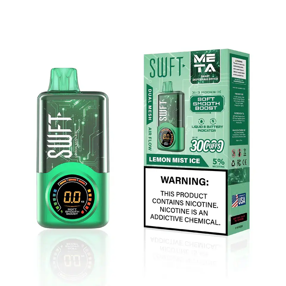 Vaper Desechable Lemon Mist Ice 30.000 puffs Dual Mesh 5% - SWFT 1