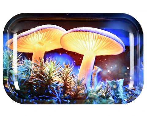 BANDEJA METAL ROLLING TRAY - PULSAR - MYSTICAL MUSHROOM