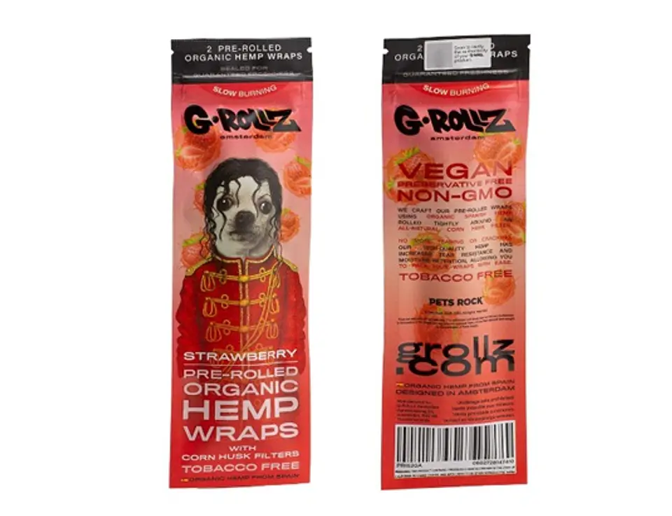 G-Rollz Pre-rolled Hemp Wraps x 2 Strawberry 2