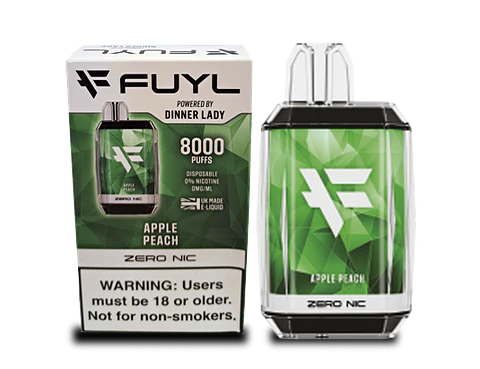 VAPORIZADOR DESECHABLE FUYL DINNER LADY 8000 PUFF 0% - APPLE PEACH
