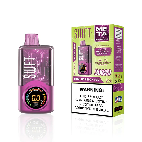 Vaper Desechable Kiwi Passion Ice 30.000 puffs Dual Mesh 5% - SWFT