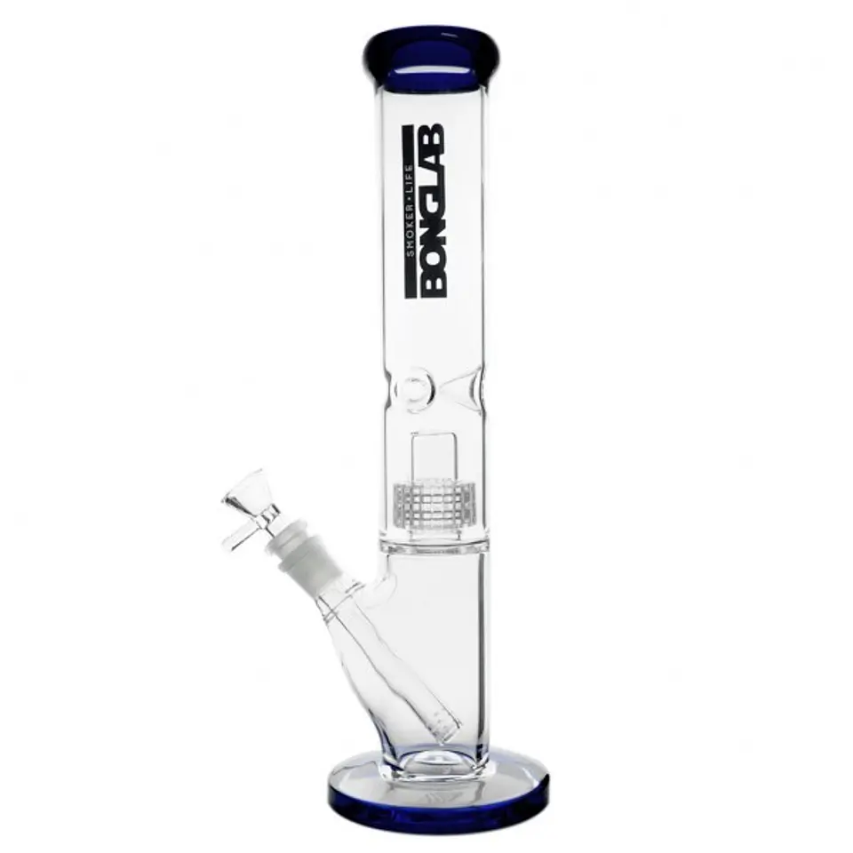 BONG PYREX K288 CLASSIC ICE PRO 35CM BLUE - BONGLAB 1