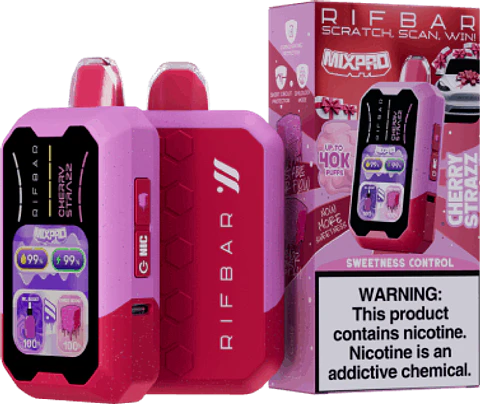 Vaper Desechable Rifbar Mixpro Cherry Strazz 40.000 Puff Nic & Sweetness Control