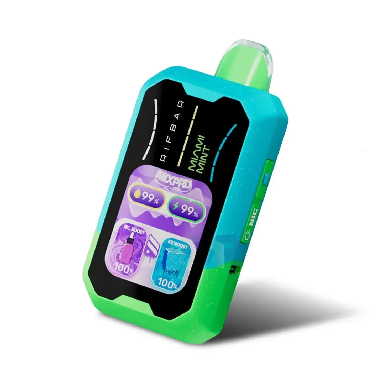 Vaper Desechable Rifbar Mixpro Miami Mint 40.000 Puff Ice & Nic Control 2