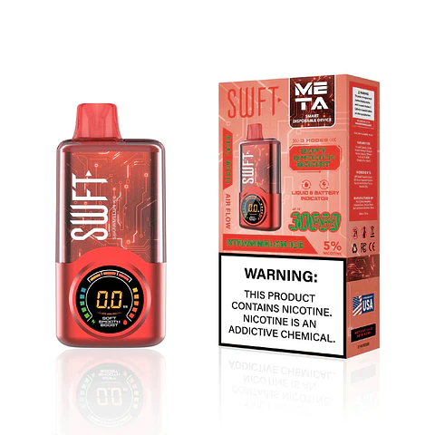 Vaper Desechable Strawmelon Ice 30.000 puffs Dual Mesh 5% - SWFT