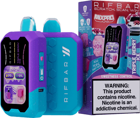 Vaper Desechable Rifbar Mixpro Triple Berry Ice 40.000 Puff Nic & Sweetness Control