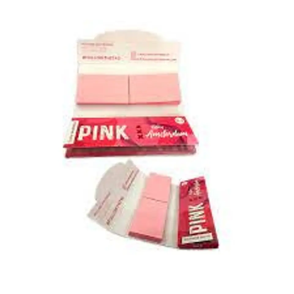 PAPEL ROLLING AMSTERDAM PINK + TIPS 1 1/4 (EXTRA FINO) 1