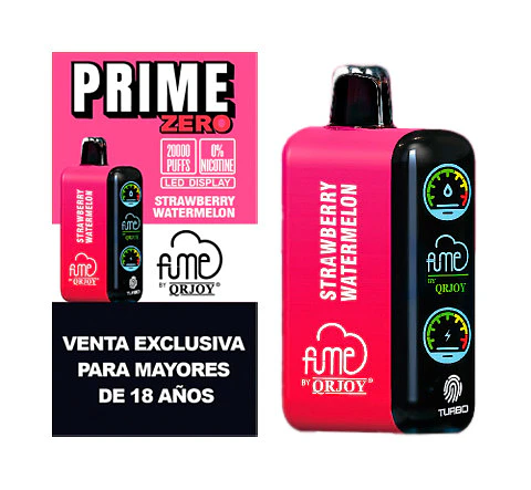 VAPORIZADOR DESECHABLE PRIME FUME 20000 PUFF 0% - STRAWBERRY WATERMELON