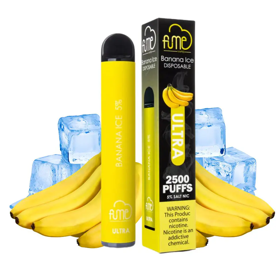 FUME BANANA ICE VAPORIZADOR DESECHABLE 2500 PUFF 5% 1