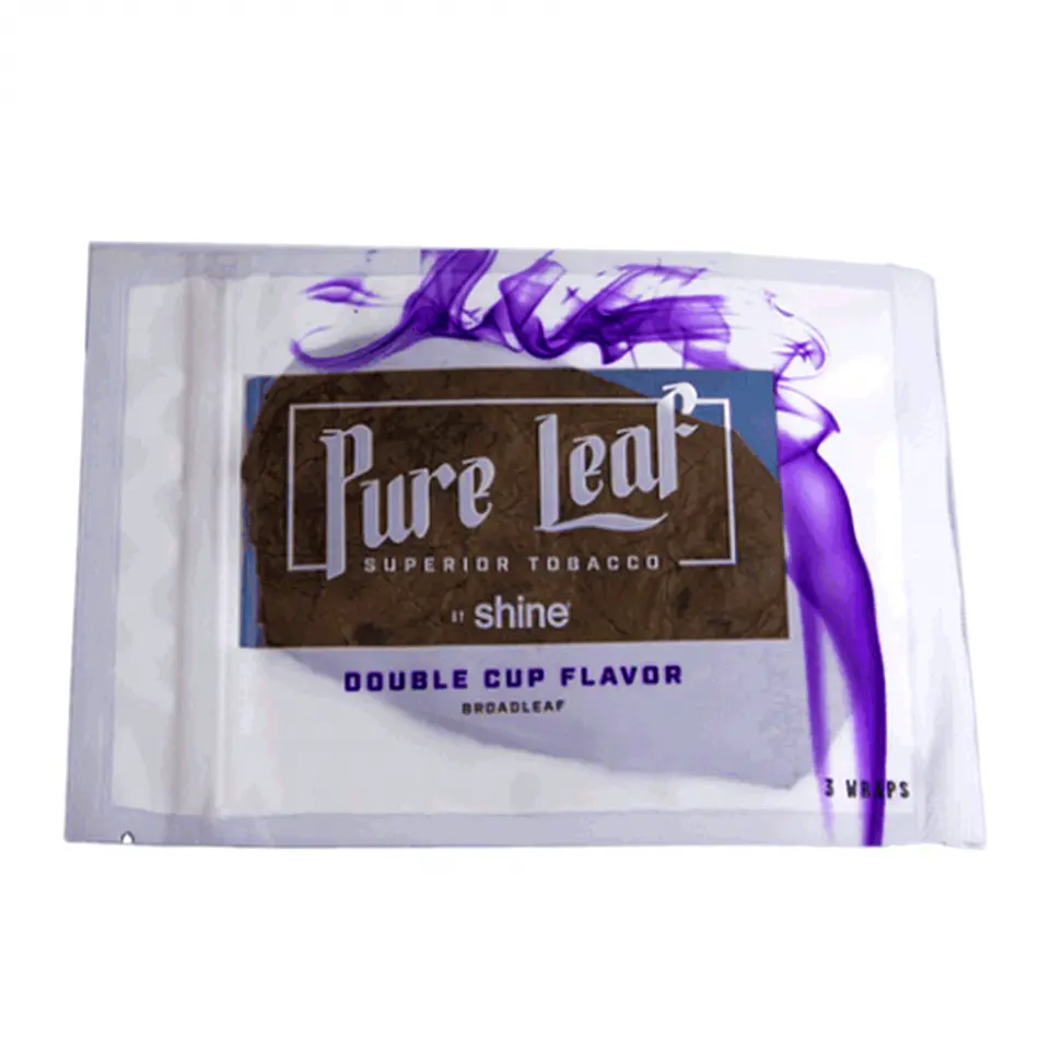 HOJAS NATURALES DE TABACO DOUBLE CUP 3UD - PURE LEAF WRAP - SHINE 1