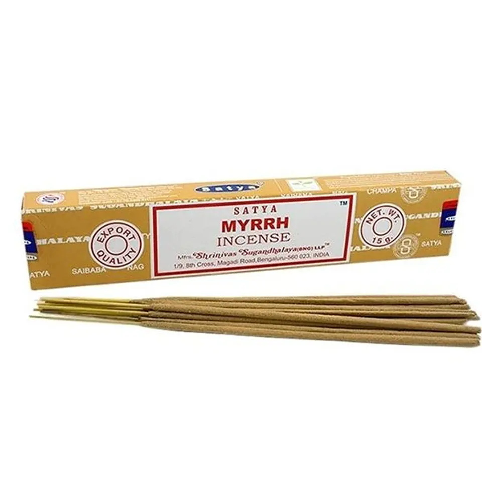 INCIENSO AROMA MIRRH (MIRRA) (15G) - SATYA 1