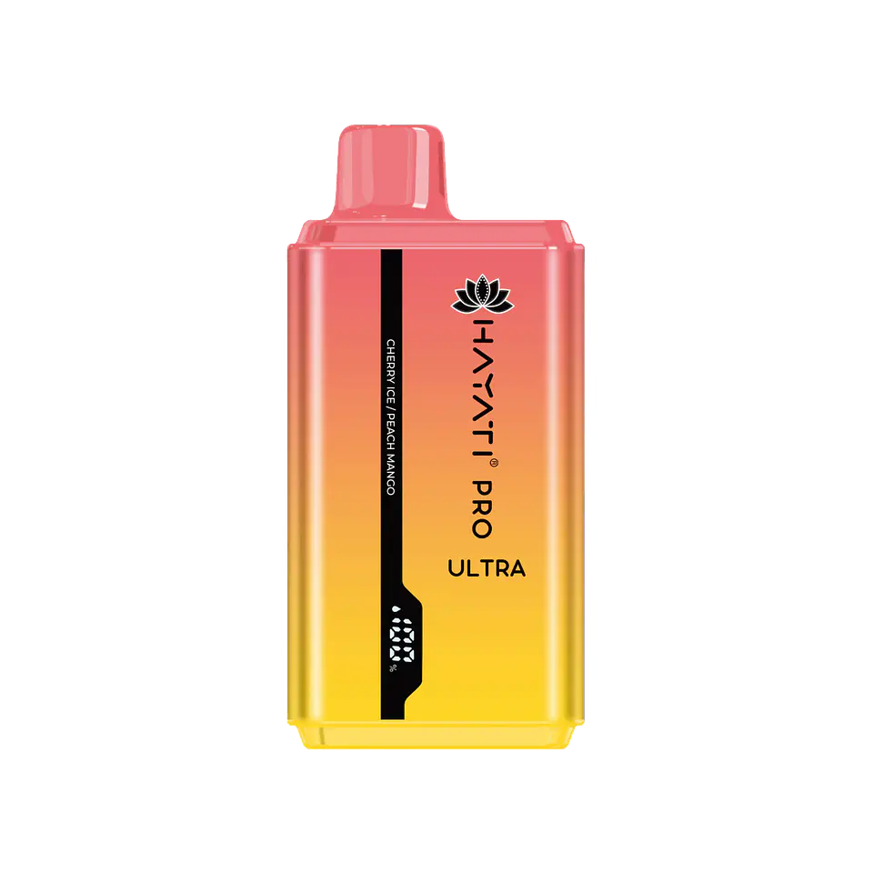 Hayati Pro Ultra 15000puffs Cherry Ice / Peach Mango 2 Sabores 1