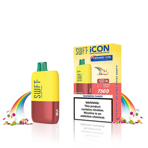 Vaporizador SWFT ICON 7500 Puff Rainbow Candy