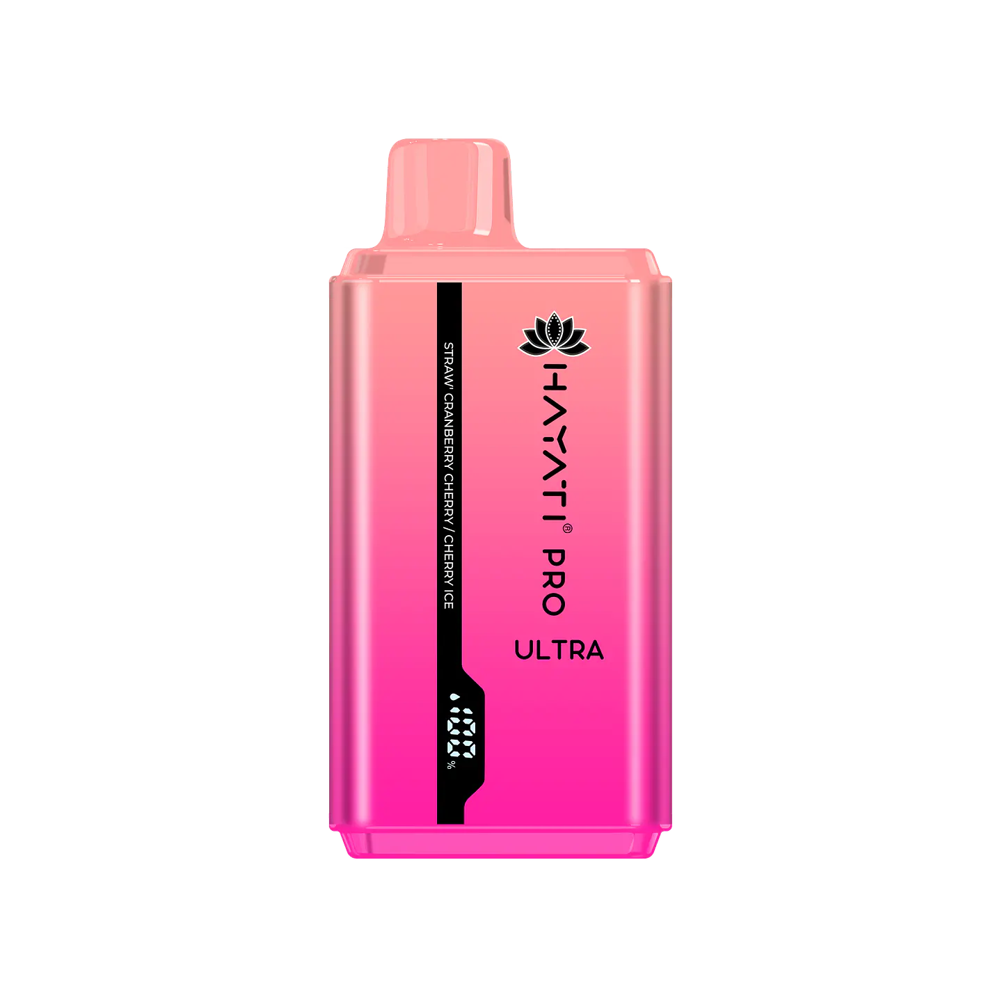 Hayati Pro Ultra 15000puffs Straw Cranberry Cherry / Cherry Ice 2 Sabores 1
