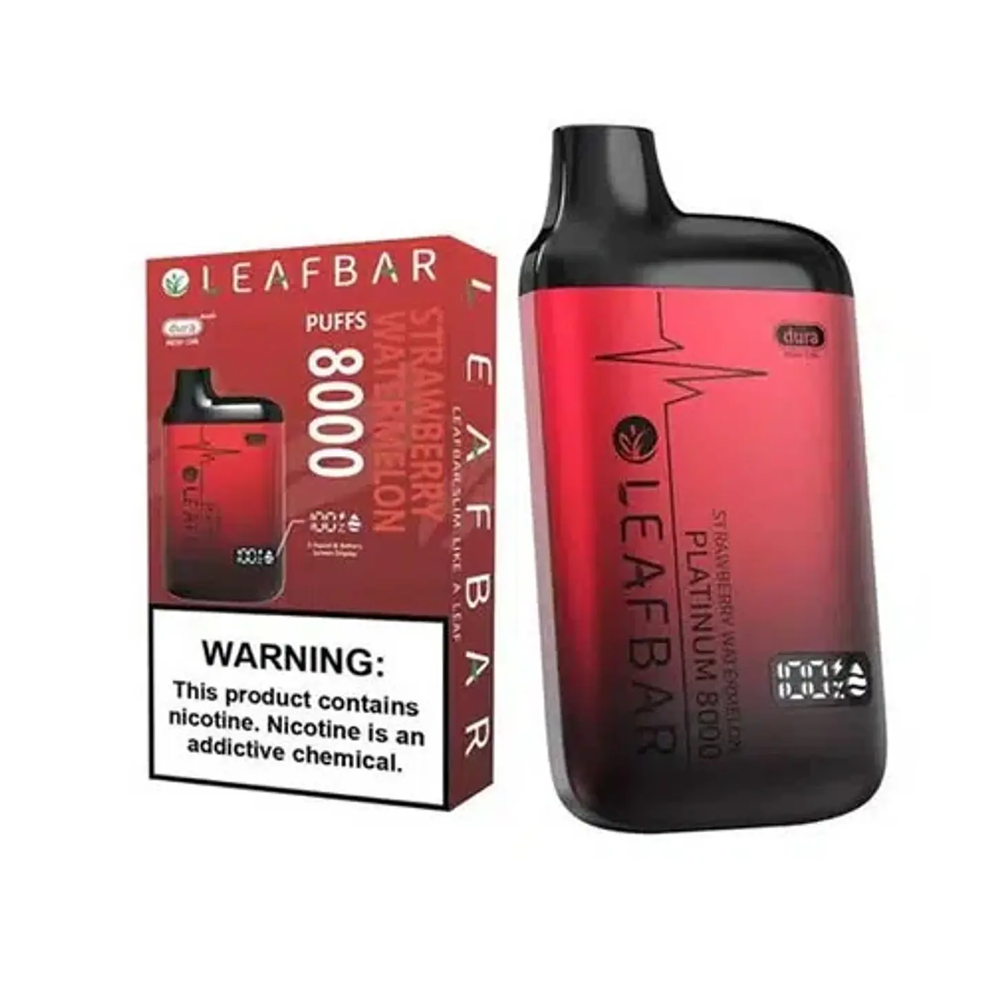 Vaper Desechable Strawberry Watermelon 8000 puffs 5% - Leafbar 1