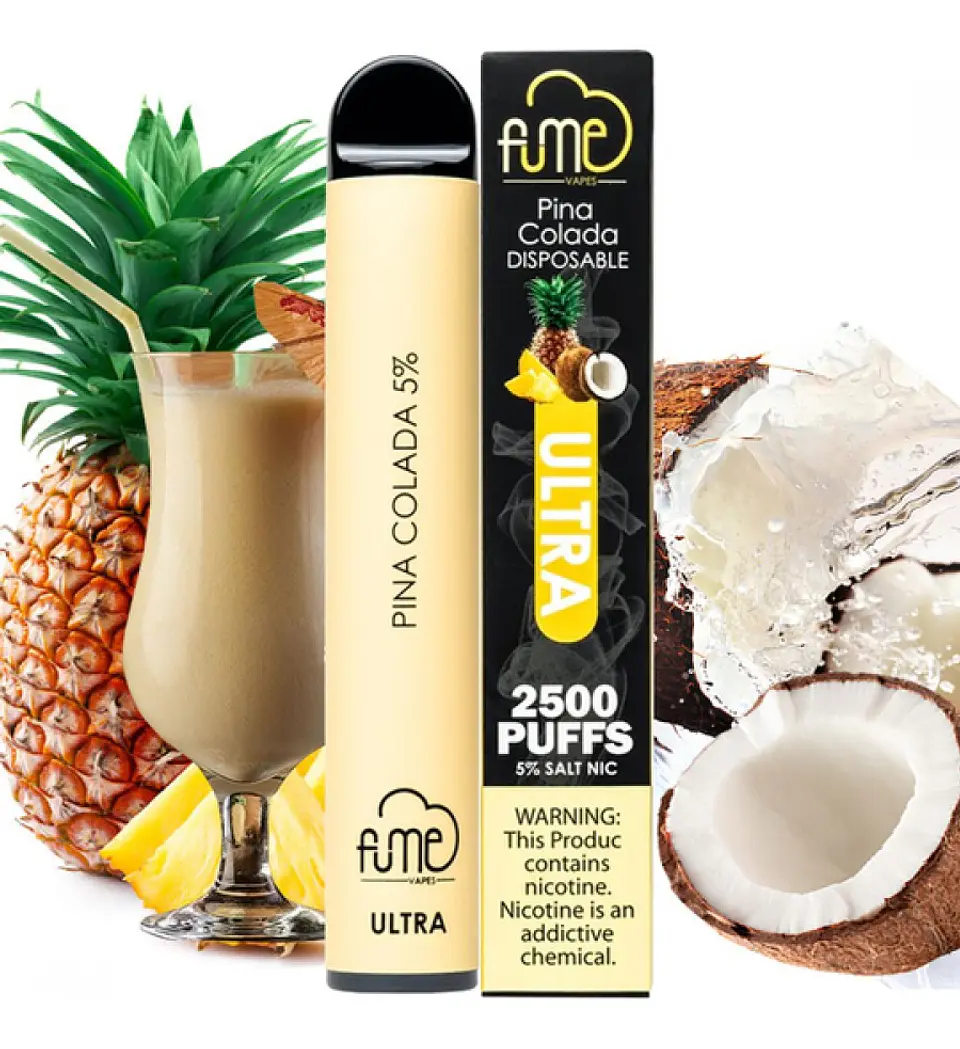 FUME PI√±A COLADA VAPORIZADOR DESECHABLE 2500 PUFF 5% 1