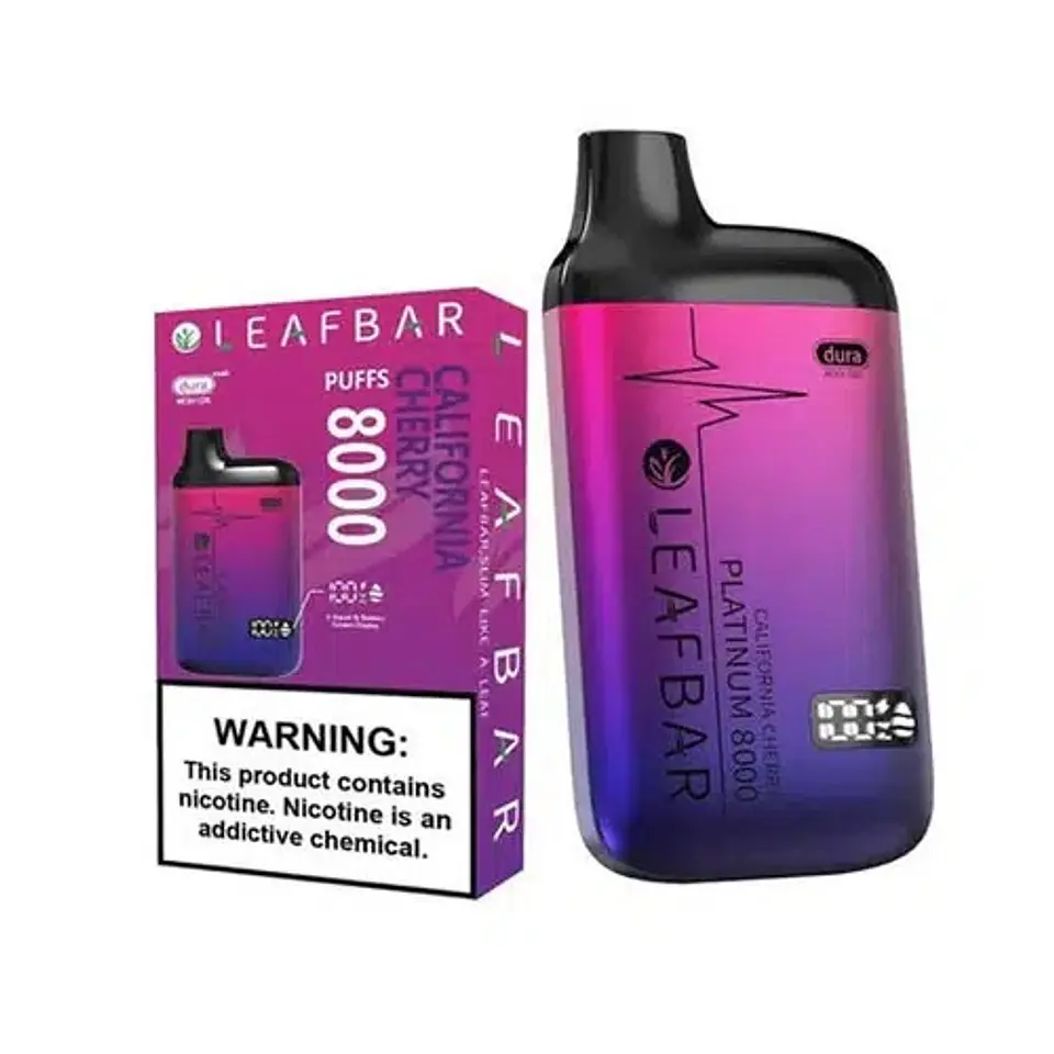 Vaper Desechable California Cherry 8000 puffs 5% - Leafbar 1