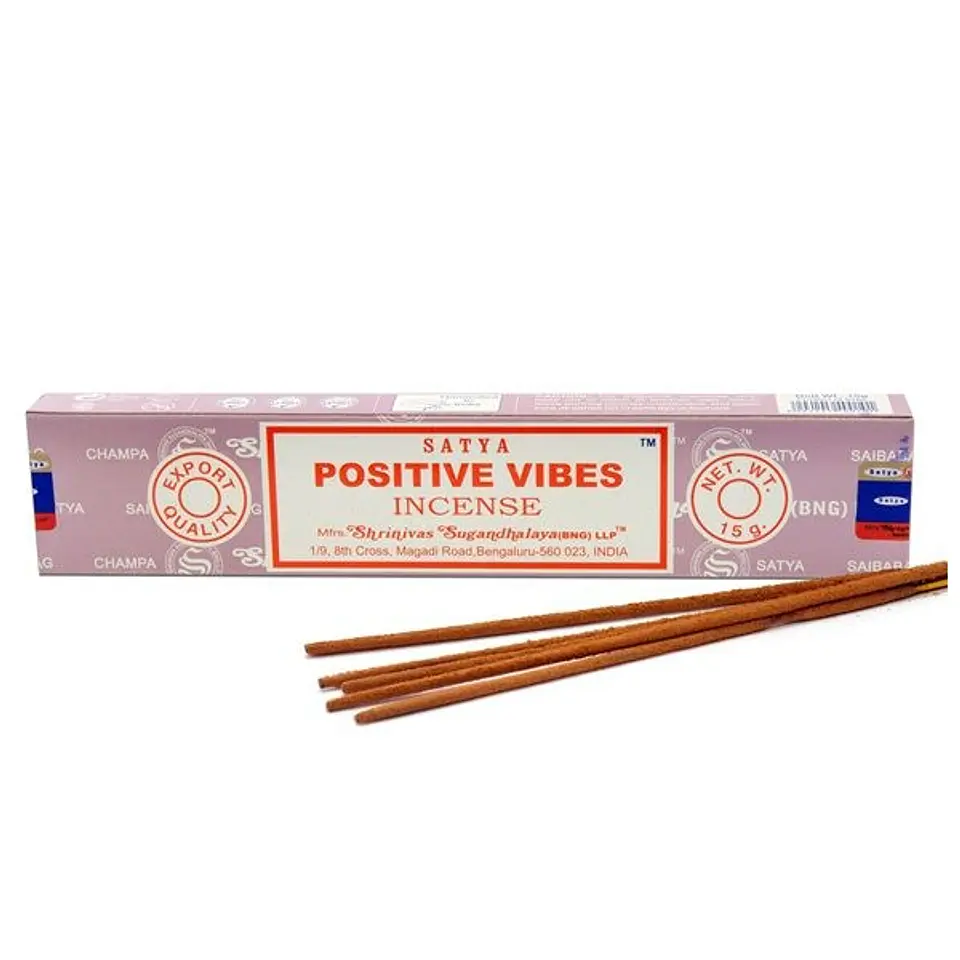 INCIENSO AROMA POSITIVE VIBES  (15G) - SATYA 1