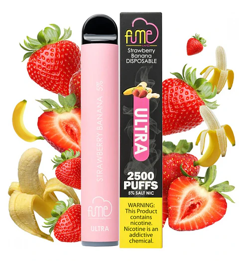 FUME STRAWBERRY BANANA VAPORIZADOR DESECHABLE 2500 PUFF 5%