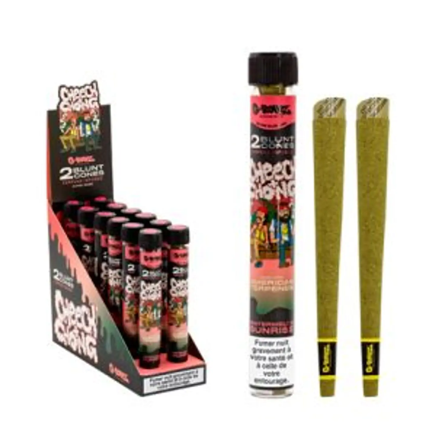 G-Rollz Tubo Cono Herbal Blunts x2 Watermelon Sunrise cheech & chong 1