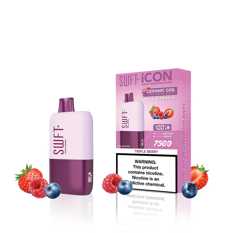 Vaporizador SWFT ICON 7500 Puff Triple Berry 1