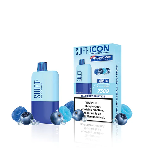 Vaporizador SWFT ICON 7500 Puff Blue Razz Berry Ice