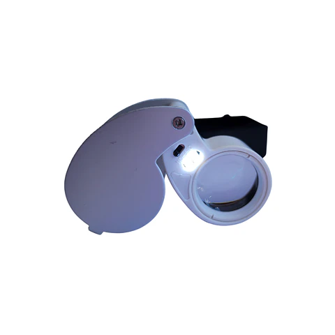 LUPA 40X CON LUZ LED BT