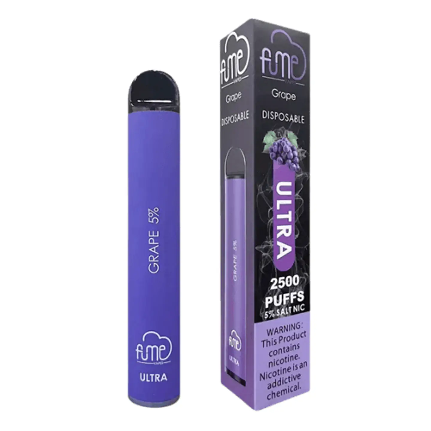 FUME GRAPE VAPORIZADOR DESECHABLE 2500 PUFF 5% 1