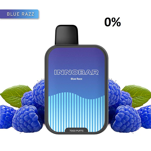 VAPER DESECHABLE BLUE RAZZ 7000 PUFFS 0% - INNOBAR