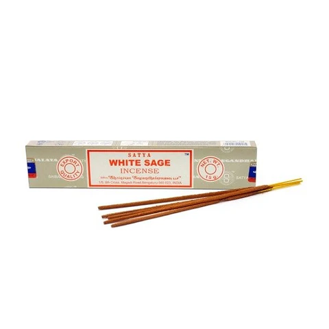 INCIENSO AROMA WHITE SAGE (SALVIA BLANCA) (15G) - SATYA