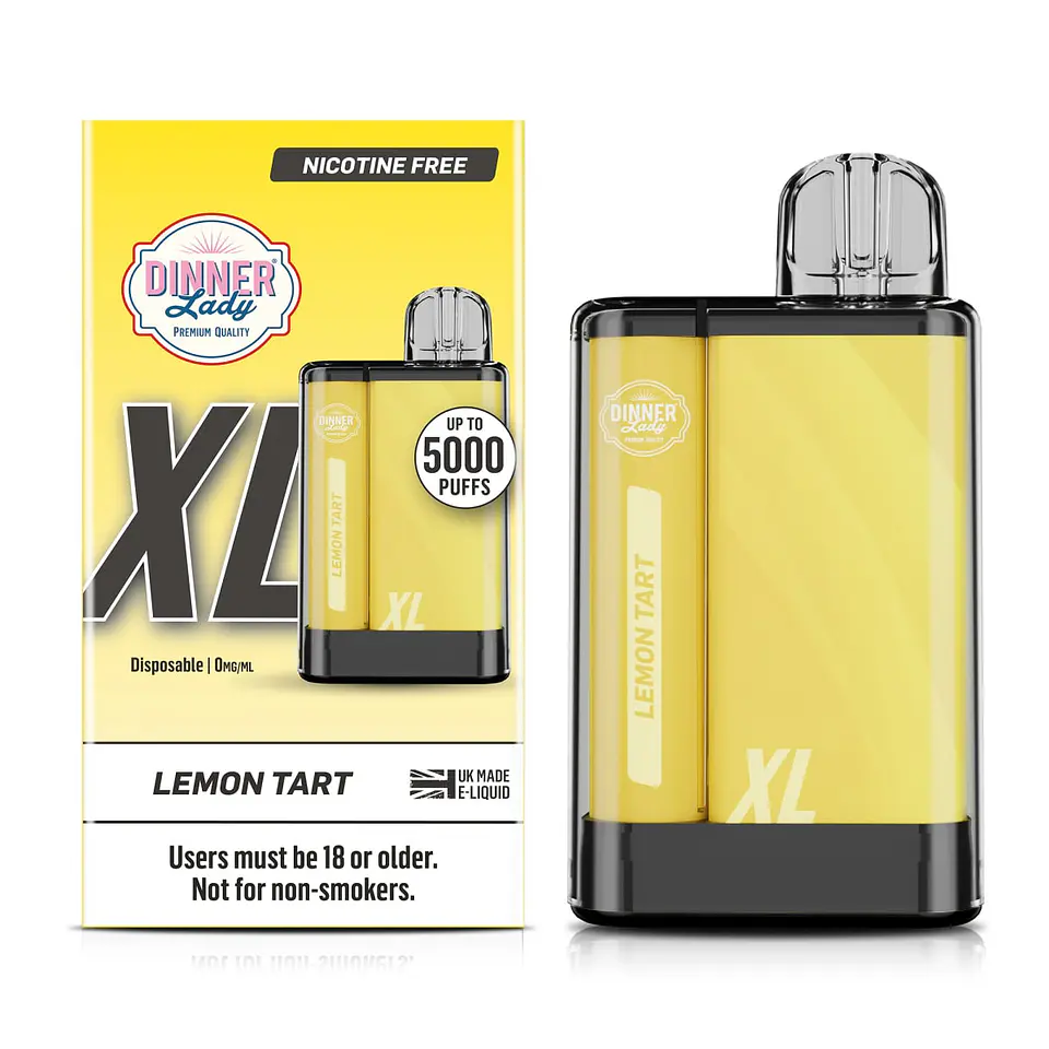 VAPORIZADOR DESECHABLE VAPE PENXL DINNER LADY 5000 PUFF LEMON TART 0% NIC 1