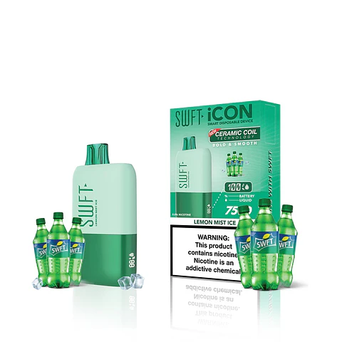 Vaporizador SWFT ICON 7500 Puff Lemon Mist Ice