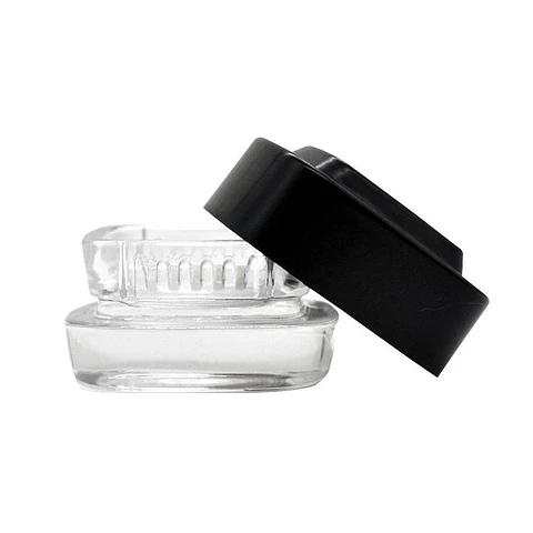 CONTENEDOR EXTRACTOS CLEAR TAPA NEGRA 4ML - BONGLAB