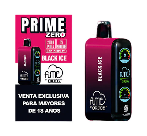VAPORIZADOR DESECHABLE PRIME FUME 20000 PUFF 0% - BLACK ICE
