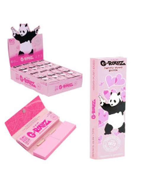 Papelillos G-Rollz Panda Pink 1 1/4 + tips