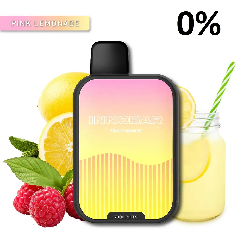 VAPER DESECHABLE PINK LEMONADE 7000 PUFFS 0% - INNOBAR 1