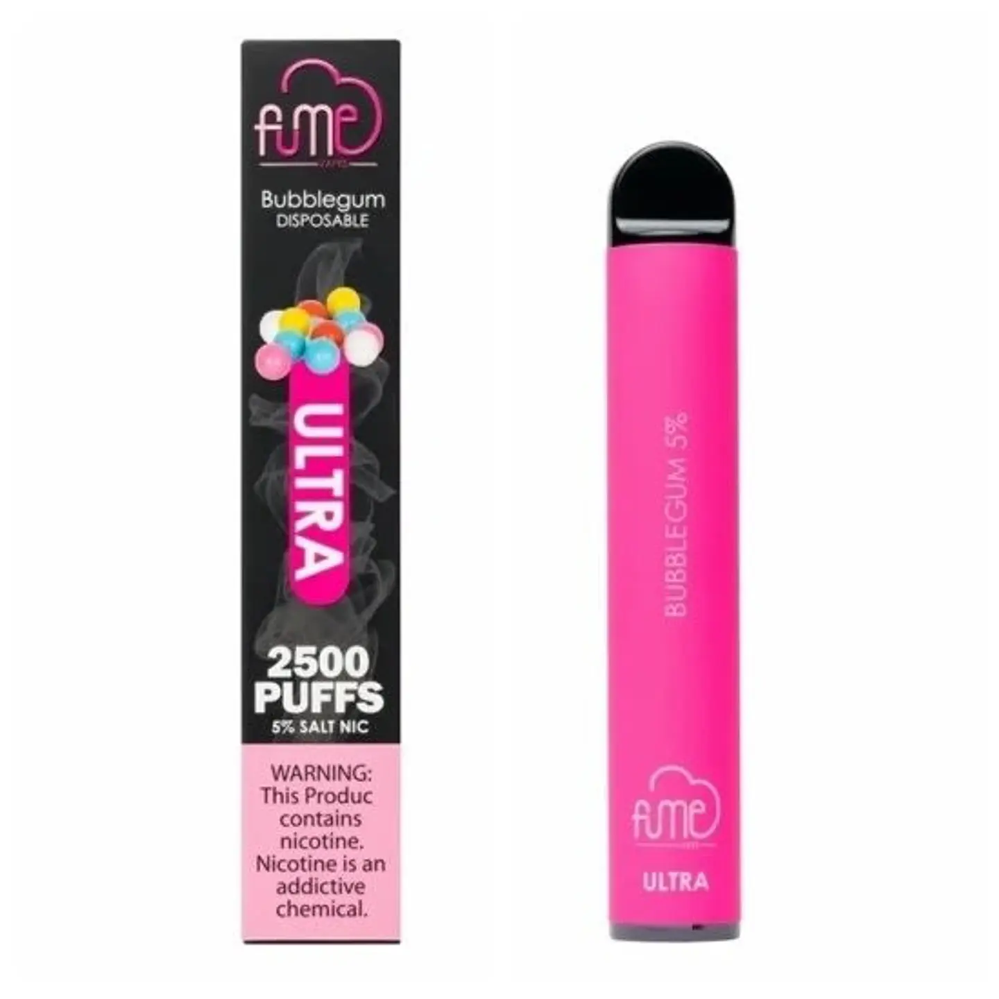 FUME BUBBLEGUM VAPORIZADOR DESECHABLE 2500 PUFF 5% 1