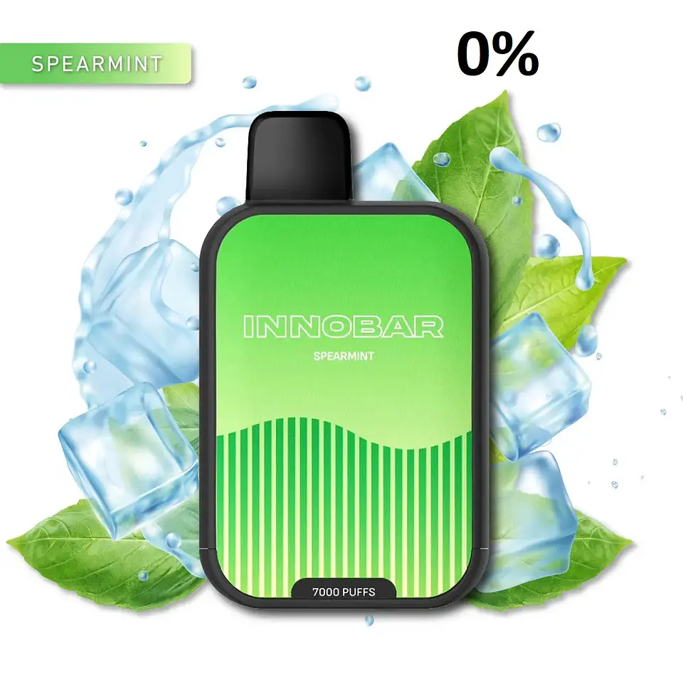 VAPER DESECHABLE SPEARMINT 7000 PUFFS 0% - INNOBAR 1