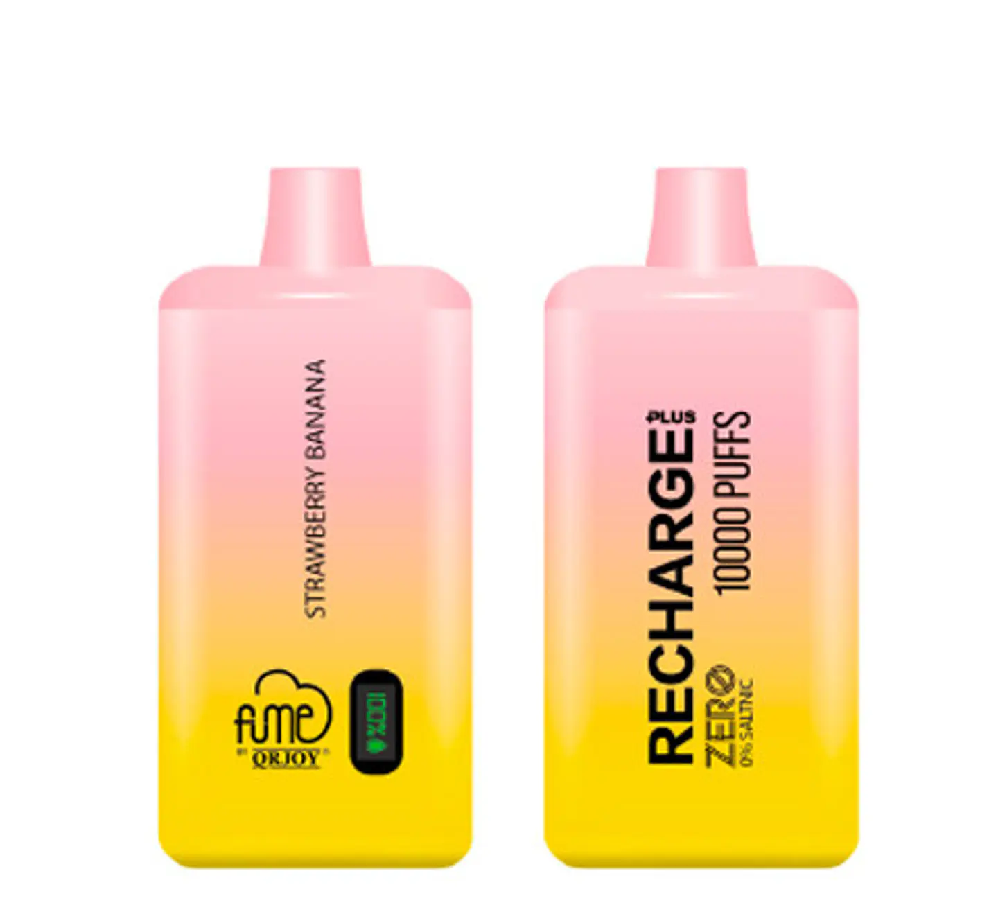 VAPORIZADOR DESECHABLE RECHARGE FUME 10000 PUFF 0% - STRAWBERRY BANANA 1