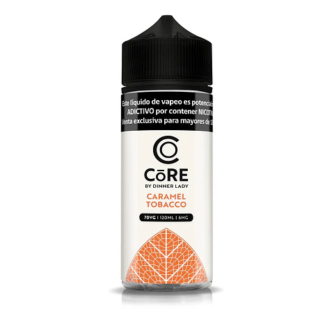 Líquido vaporizador Caramel Tobacco 6mg 120ml - Core by Dinner Lady